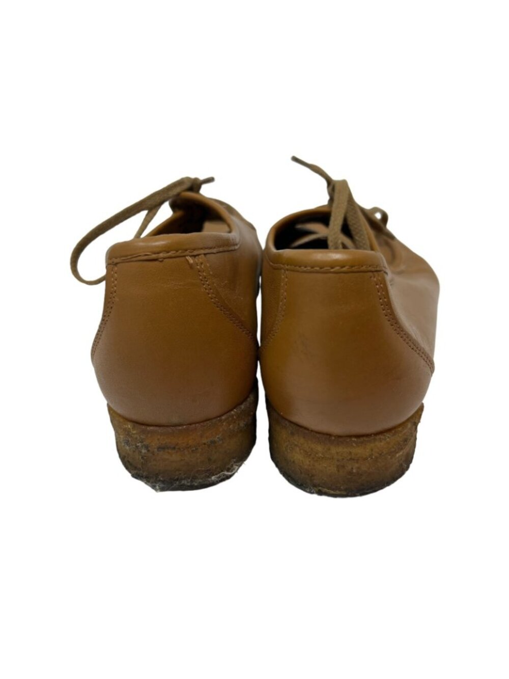 Deerskin Trading Post Women's 7.5 Vintage Brown Leather Shoes Lace Up Loafers - Picture 5 of 11